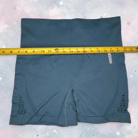 Blue Gymshark Spandex Shorts With Tag Removed - Picture 2 of 6